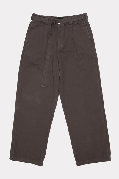 PLEATED WORK PANT - DARK GREY