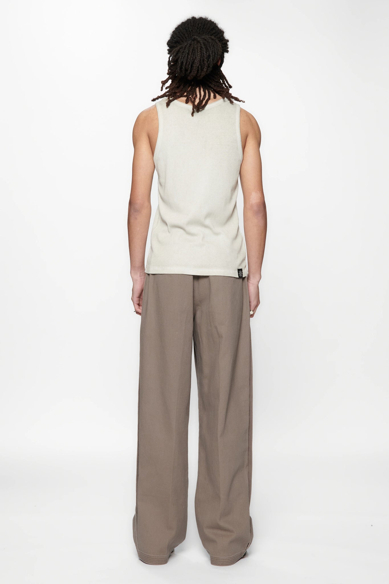 PLEATED WORK PANT - GRAVEL
