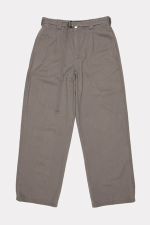 PLEATED WORK PANT - GRAVEL