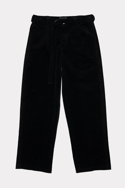 PLEATED WORK PANT - VINTAGE BLACK CORDUROY
