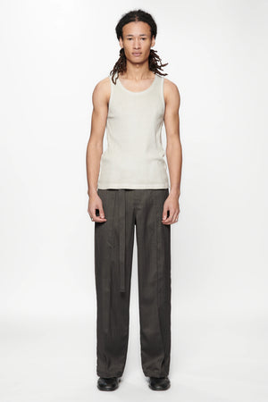 SHADOW SUIT PANT - BLACK HERRINGBONE