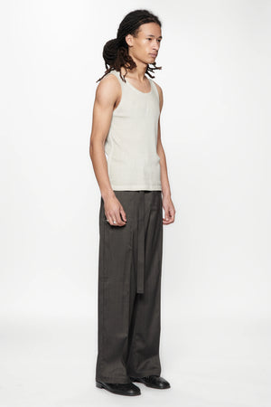 SHADOW SUIT PANT - BLACK HERRINGBONE