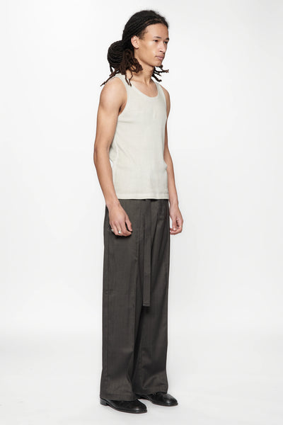 SHADOW SUIT PANT - BLACK HERRINGBONE