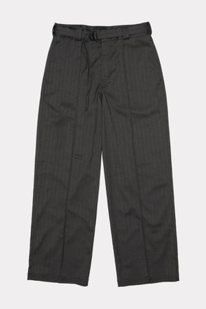 SHADOW SUIT PANT - BLACK HERRINGBONE