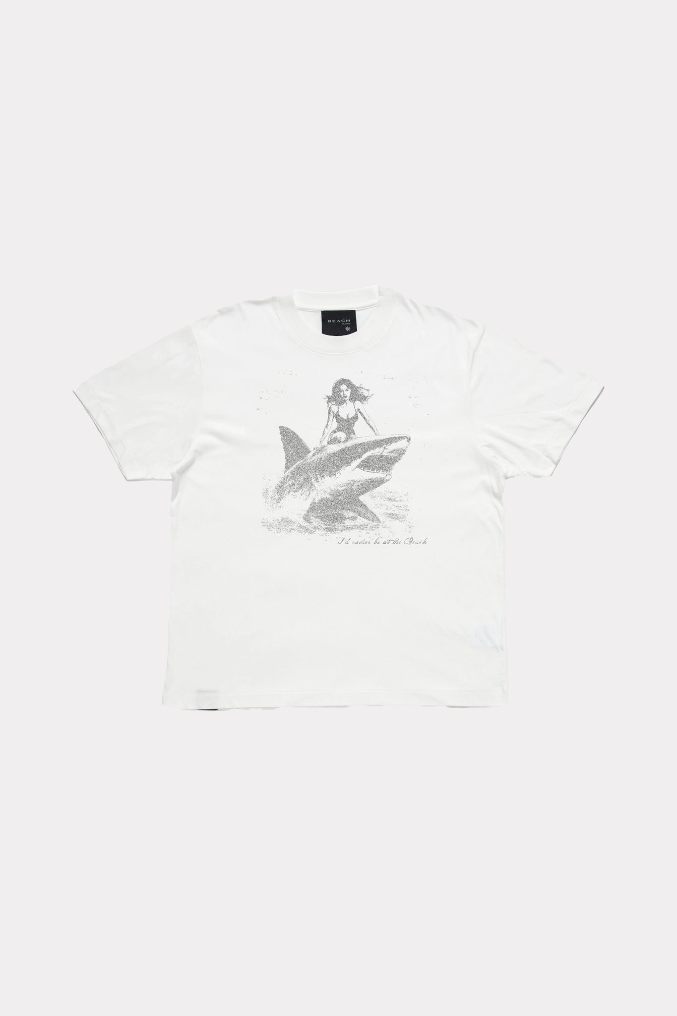 SHARK T-SHIRT - CRISP WHITE