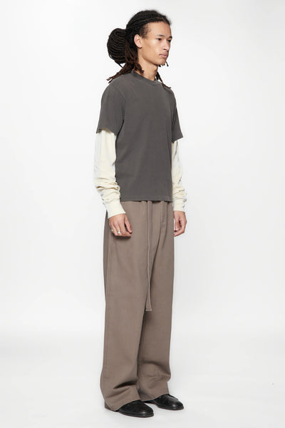 TIDE DOUBLE T-SHIRT - CHARCOAL/BONE