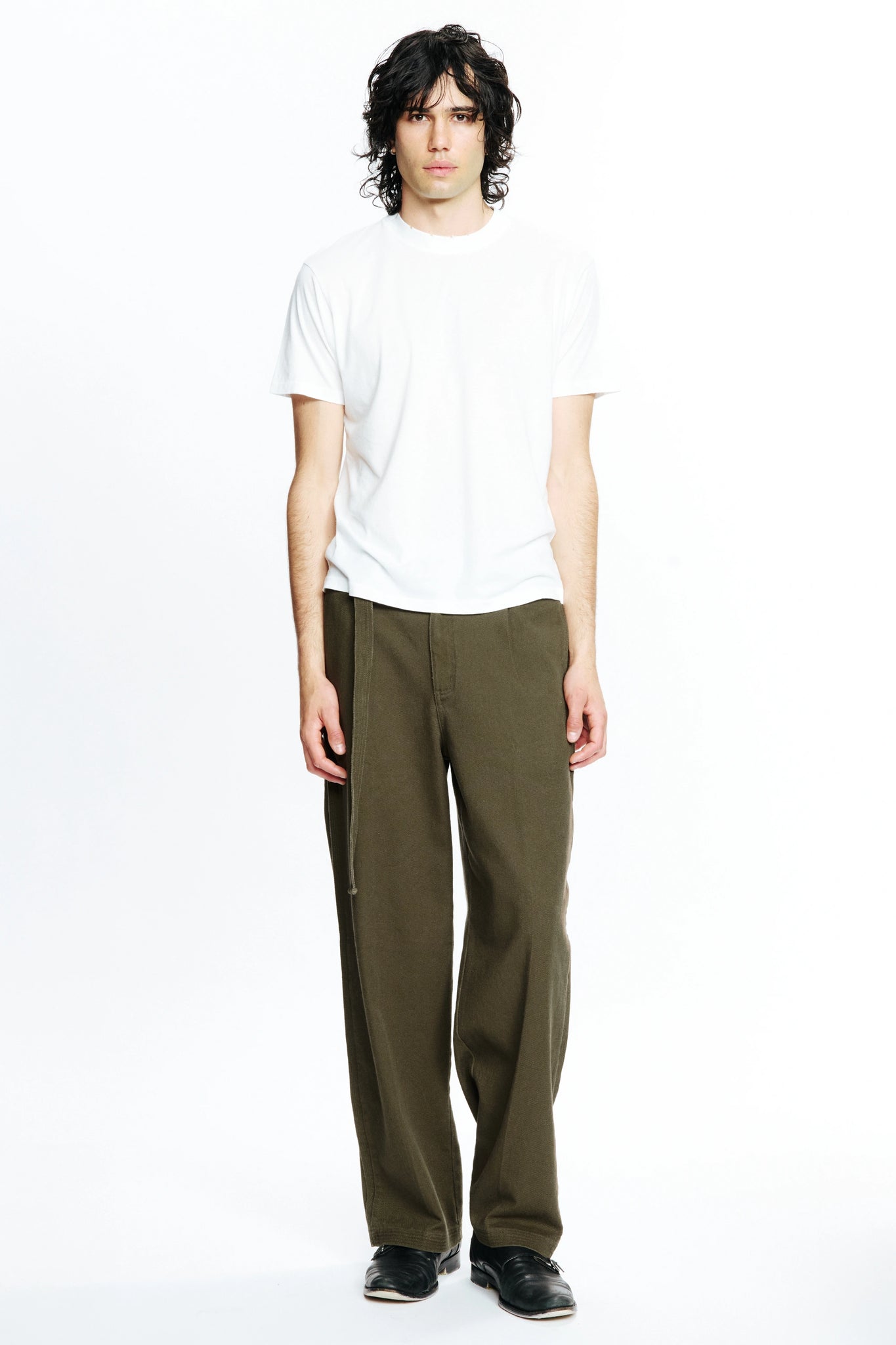 PLEATED WORK PANT - FATIGUE