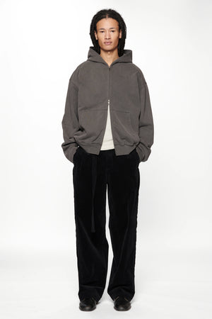 TOUR ZIP HOOD - CHARCOAL