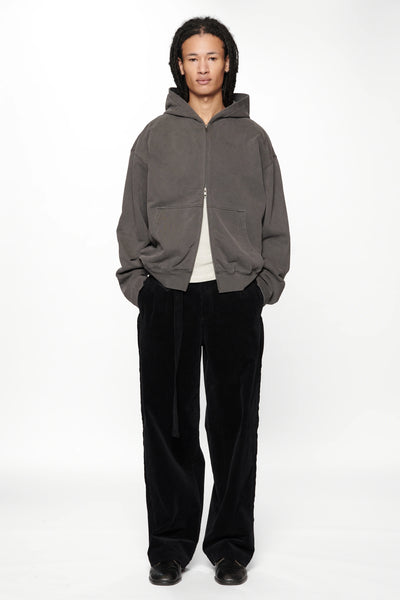 TOUR ZIP HOOD - CHARCOAL