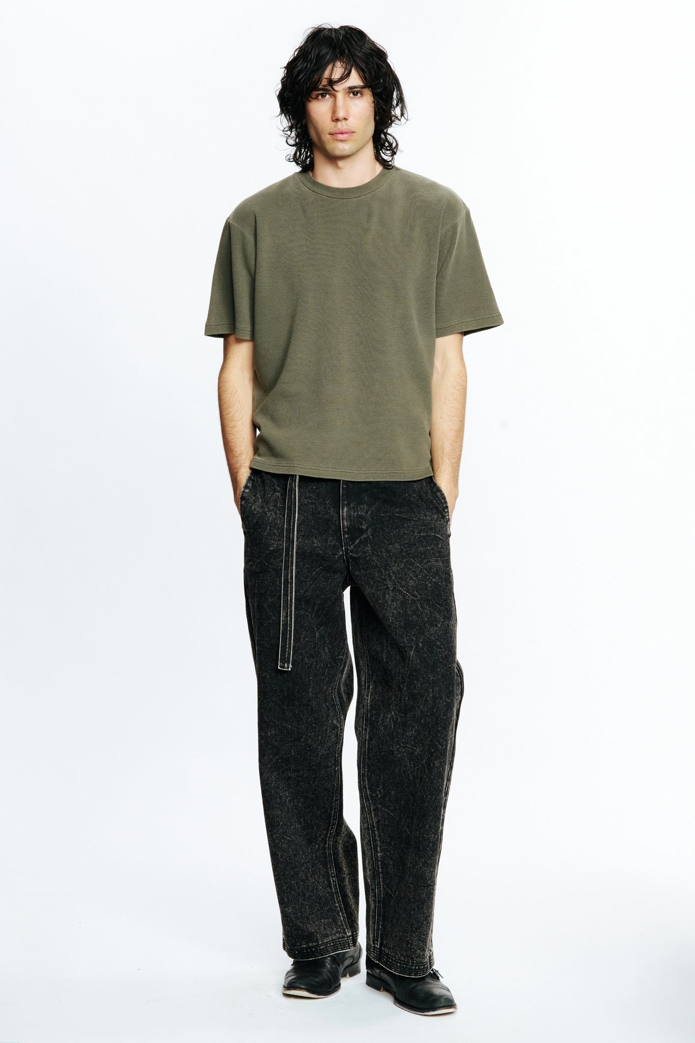 WAFFLE DREAM T-SHIRT - FATIGUE