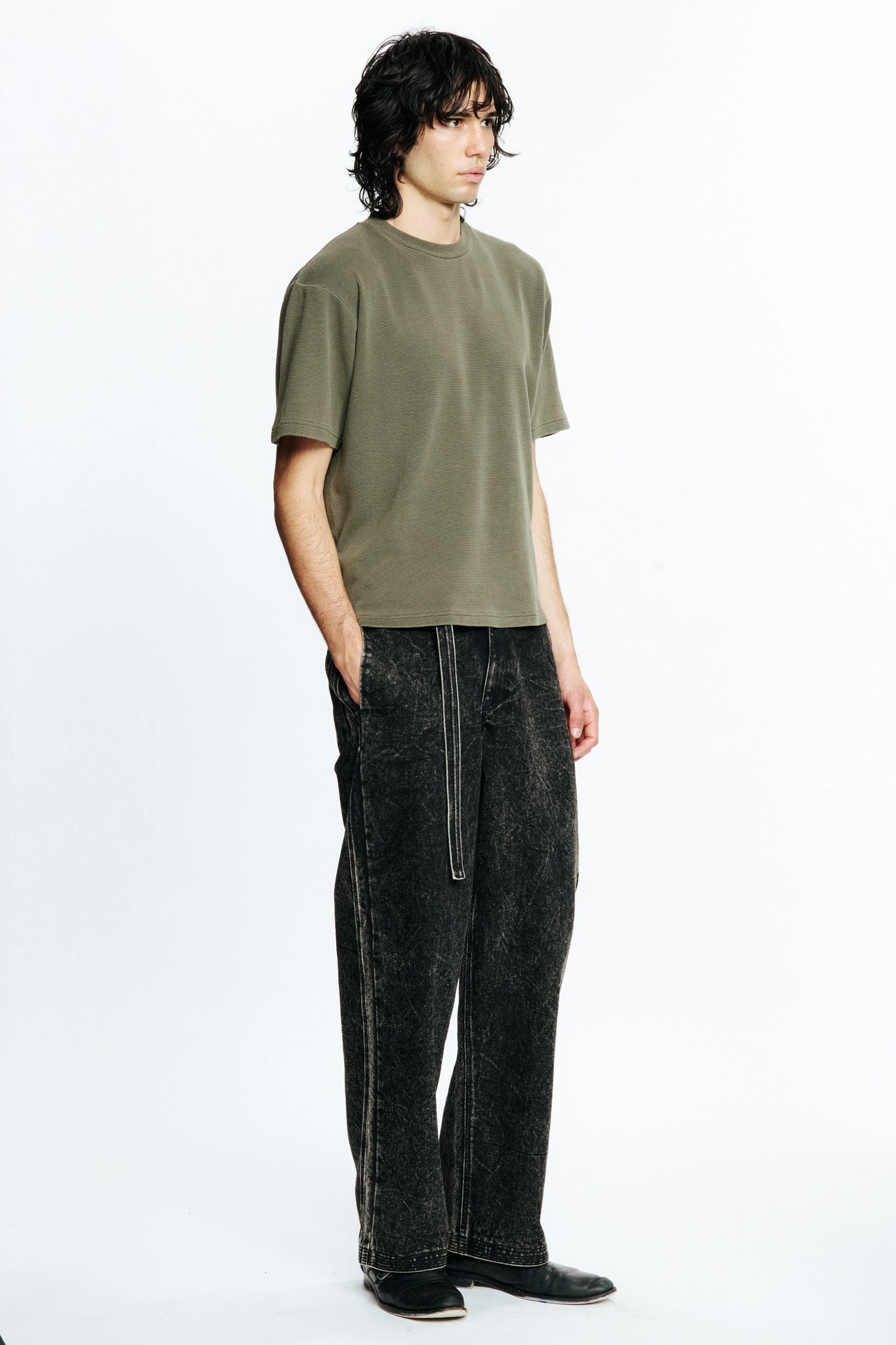 WAFFLE DREAM T-SHIRT - FATIGUE