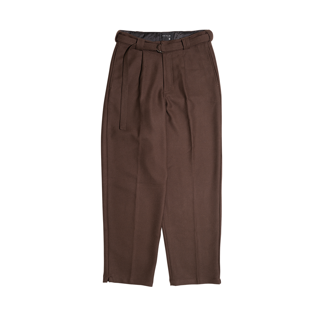 PLEATED SUIT PANT, BROWN