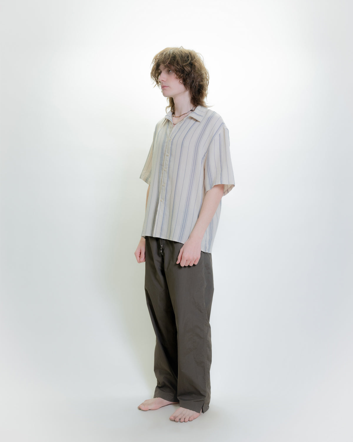 BAGGY NYLON PANT - SLATE