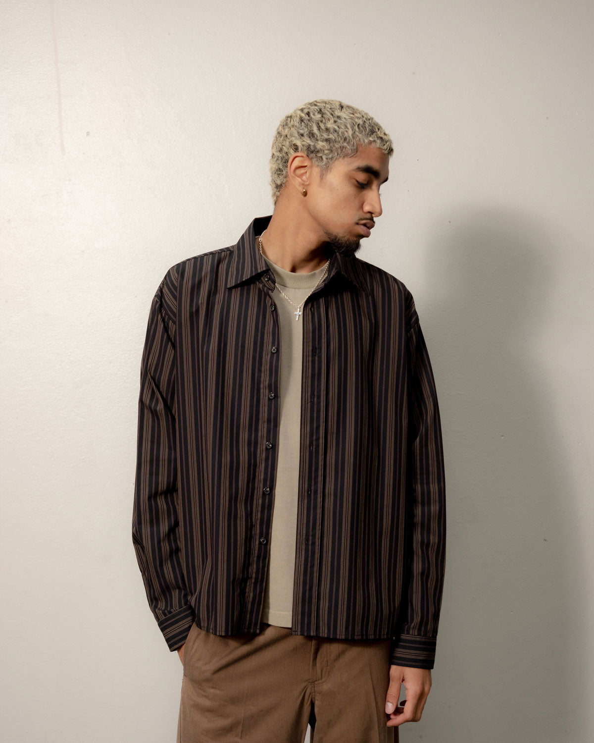 OVERSIZED BUSINESS SHIRT - STRIPE