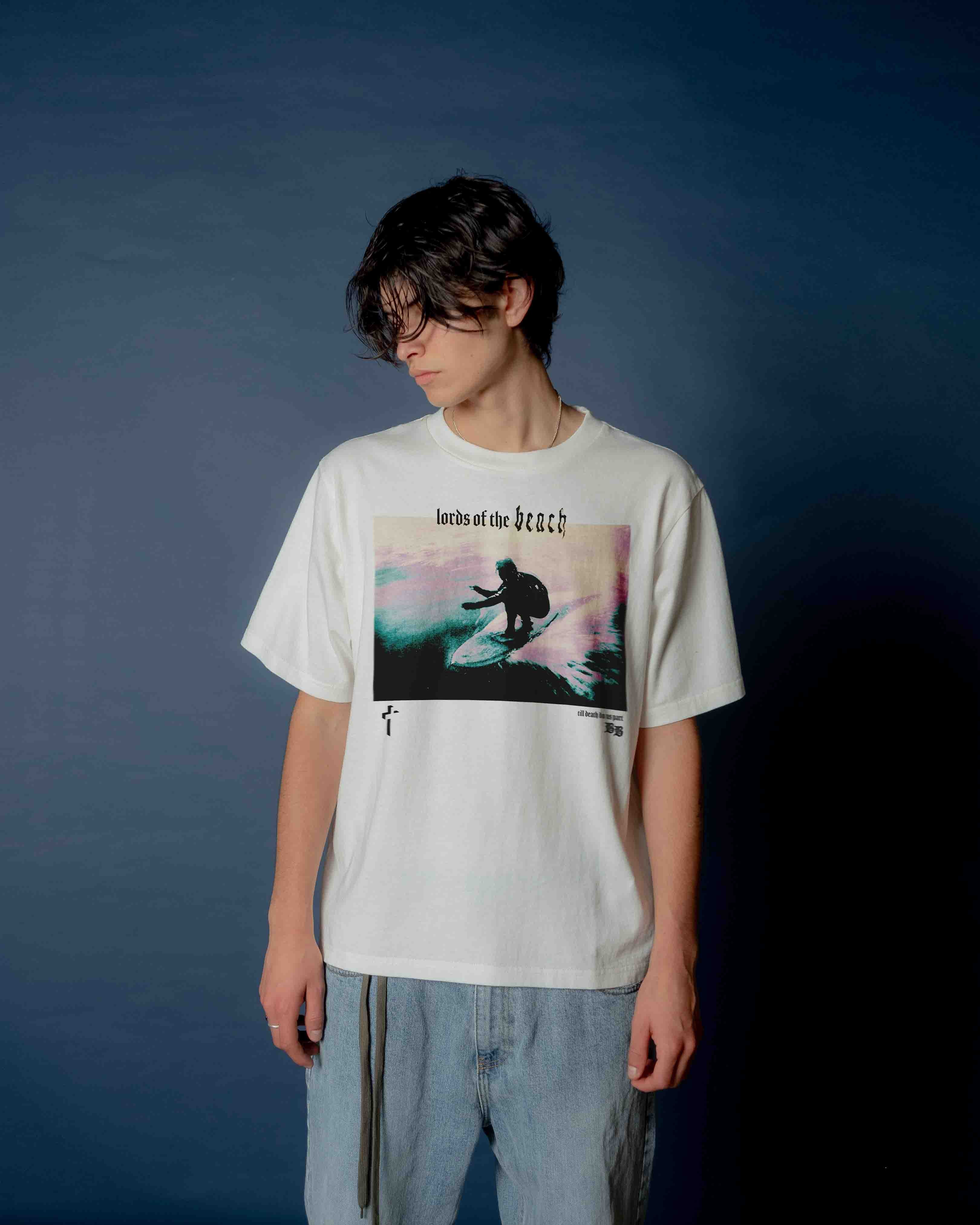 LORDS OF THE BEACH TEE - VINTAGE WHITE